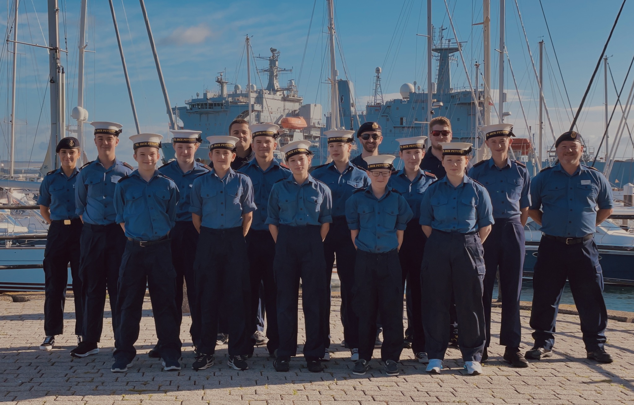 Photo of Cadets as part of an Offshore team